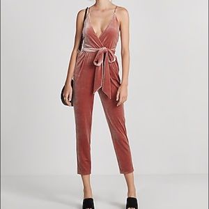 Express velvet jumpsuit